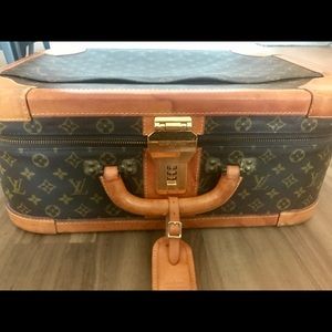 LV Vintage Monogram Canvas HARD SUITCASE RARE
